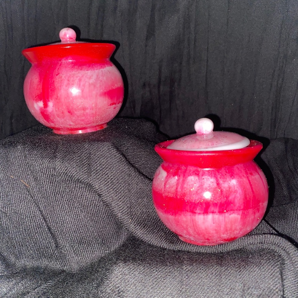 Strawberry sundae, wishing jar #r001